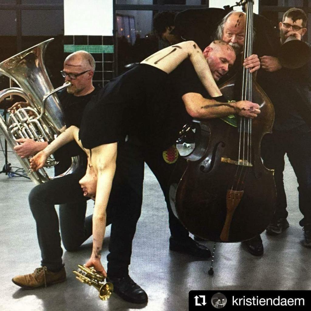 Photo made by Kristien Daem from the performance of the Art ensemble of Brussels (TAEOB) 2018