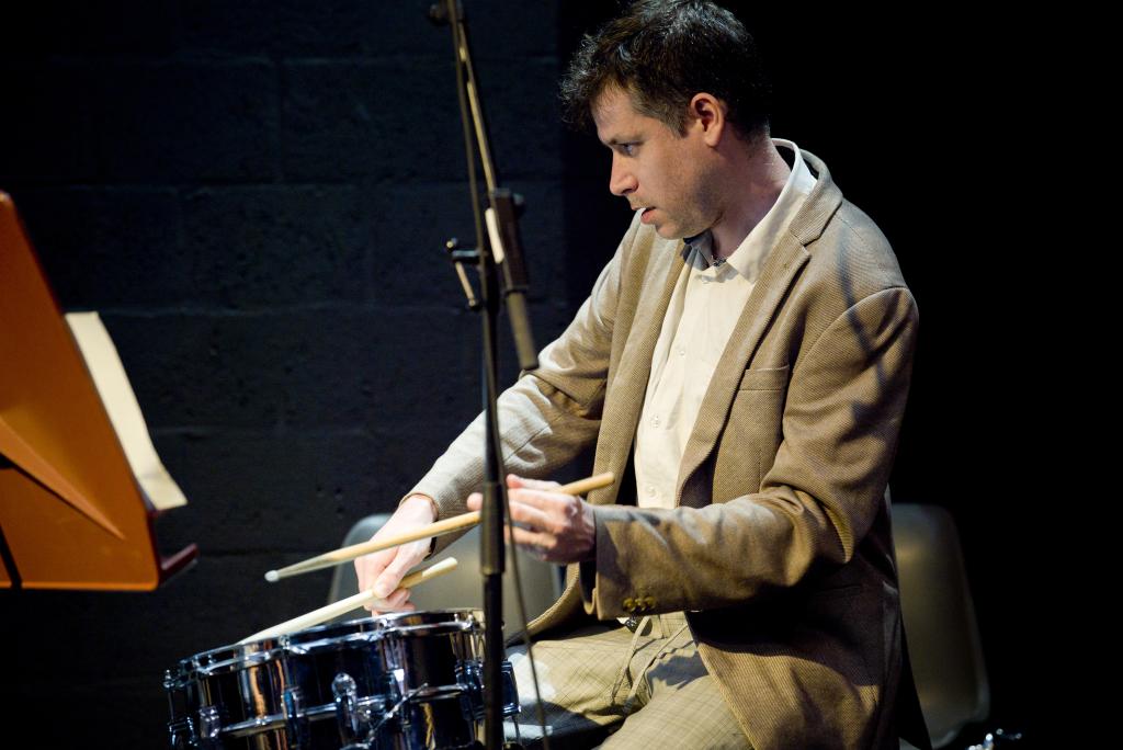 Mario Playing snare at Dag of The Composer in Banka Studios Maastricht The Netherlands