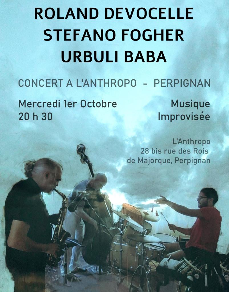 Concert à l'Anthropo, Perpignan, Stefano Fogher, Urbuli Baba
