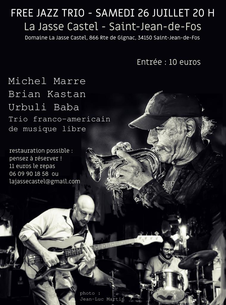 Michel Marre, Brian Kastan, Urbuli Baba, concert à Saint-Jean-de-Fos